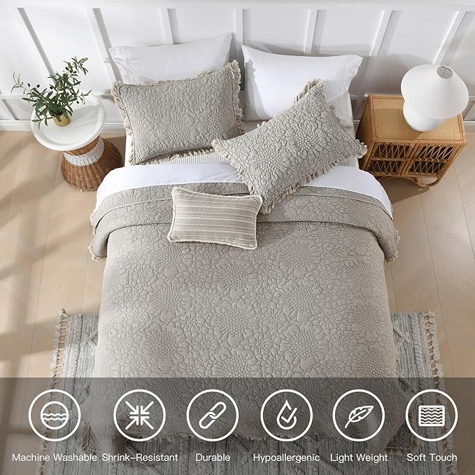 Microfiber Quilt Set - Twin - 2 Piece