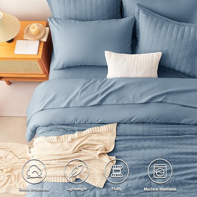 Down Alternative Comforter Set - Queen - 7 Piece