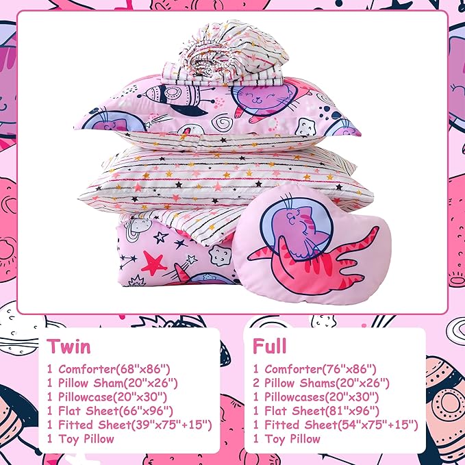 Microfiber Comforter Set - Twin - 6 Piece