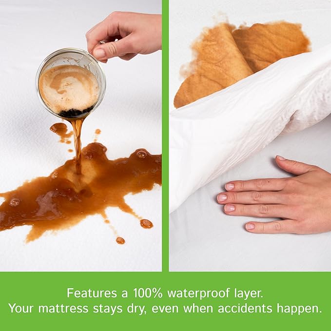 Bamboo Cooling Mattress Protector - Queen