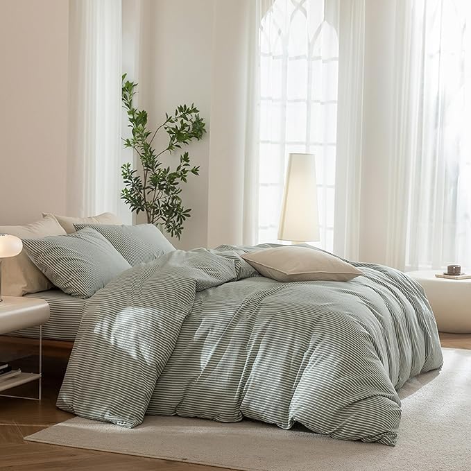 Linen Duvet Cover Set - King - 3 Piece