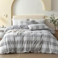 Linen Duvet Cover Set - King - 104 x 90 in - 3 Piece