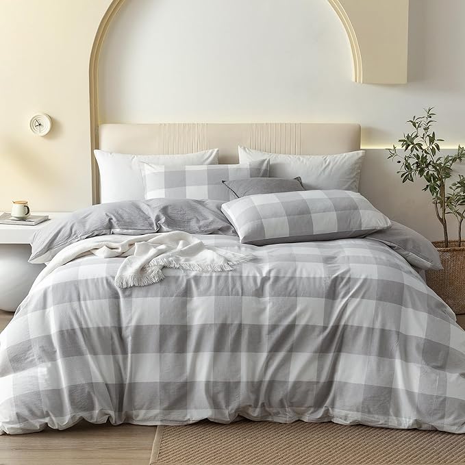 Linen Duvet Cover Set - King - 104 x 90 in - 3 Piece