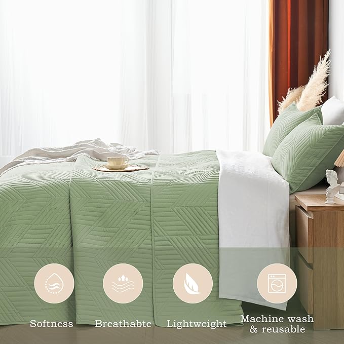 Microfiber Quilt Set - King