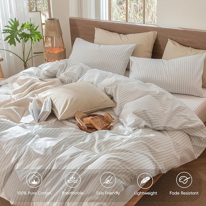 Linen Duvet Cover Set - Queen