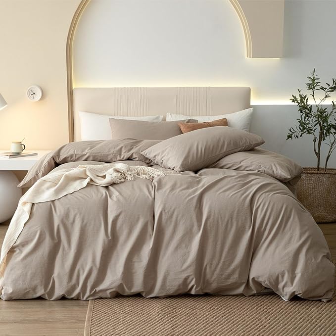 Linen Duvet Cover Set - King - 104 x 90 in - 3 Piece