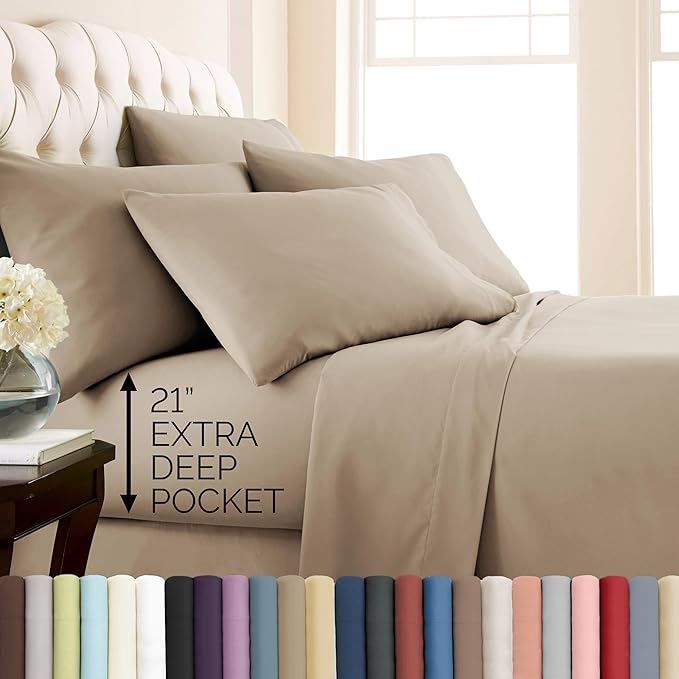 Bed Sheet Set - Queen - 6 Piece