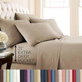 Microfiber Bed Sheet Set - Twin XL - 4 Piece