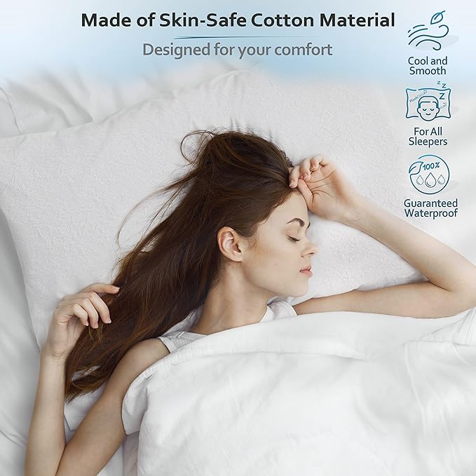 Waterproof Pillow Protector - King - 2 Piece