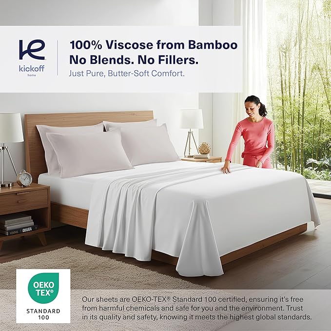 Bamboo Cooling Pillowcase Set - King - 2 Piece