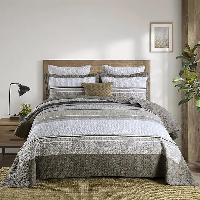 100% Cotton Bedding Set - Queen - 3 Piece