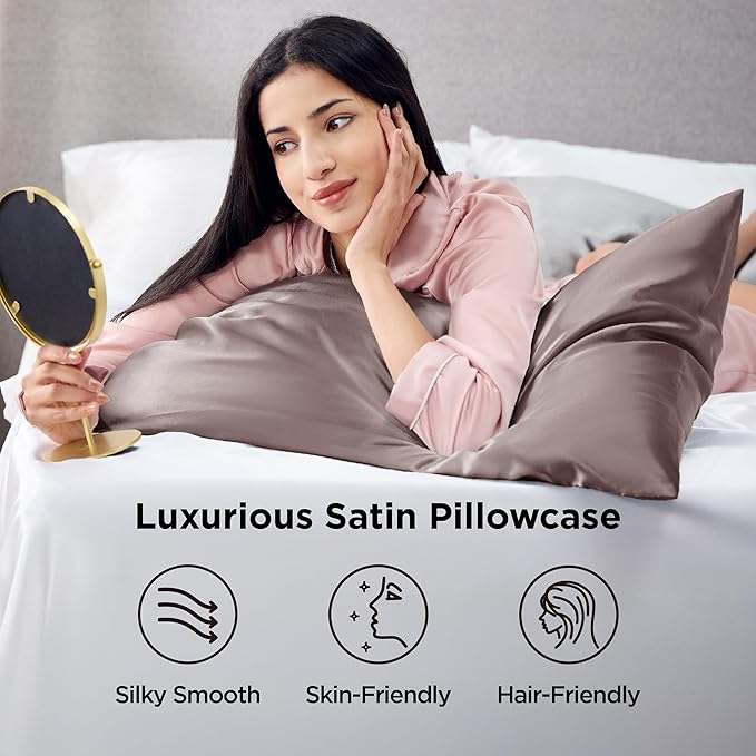 Satin Pillowcase Set - Standard - 20 x 26 in - 2 Piece