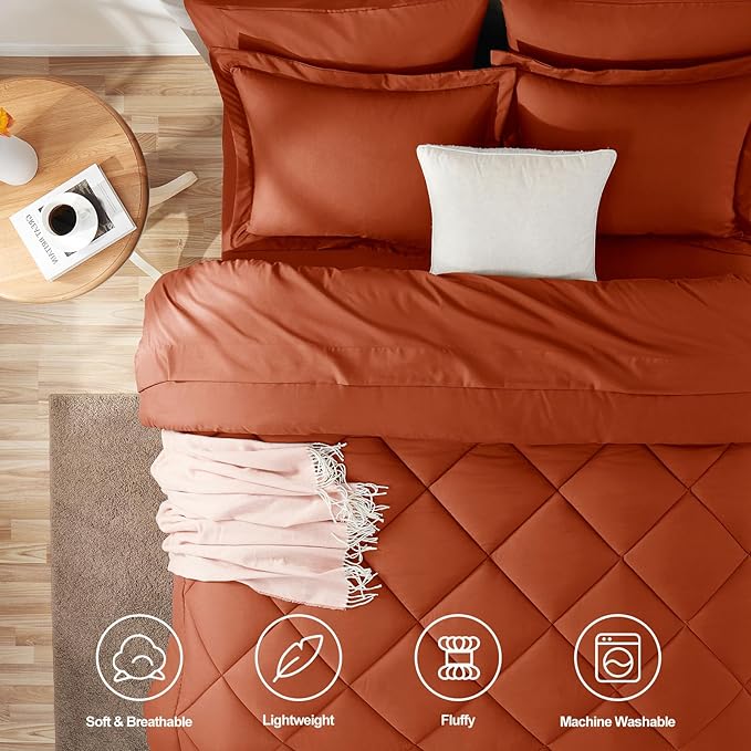 Down Alternative Comforter Set - King - 7 Piece