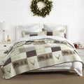 100% Cotton Quilt Set - King - 3 Piece