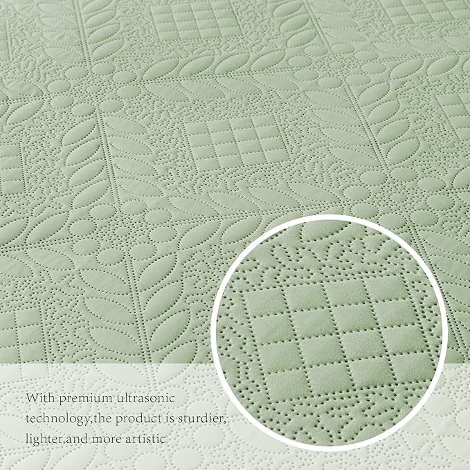 Microfiber Quilt Set - Queen - 3 Piece