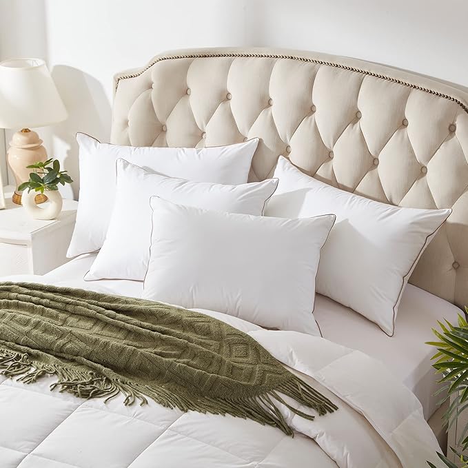 100% Cotton Bed Pillow - Queen - 2 Piece