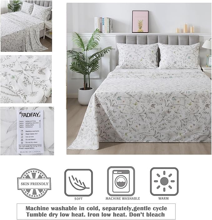 Bed Sheet Set - California King - 4 Piece