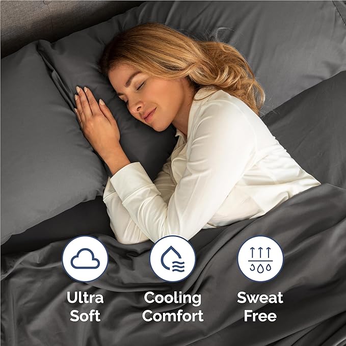 Cooling Bed Sheet Set - Full - 16 in Deep Pocket - 6 Piece