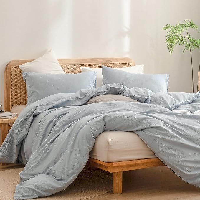 Linen Duvet Cover Set - King - 3 Piece