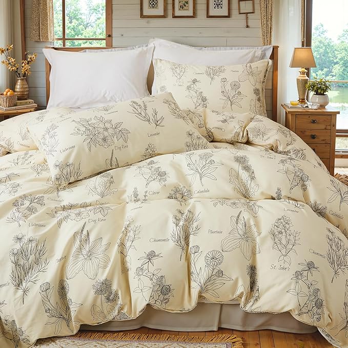 100% Cotton Duvet Cover Set - King - 3 Piece