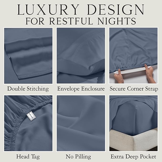Bamboo Cooling Bed Sheet Set - King