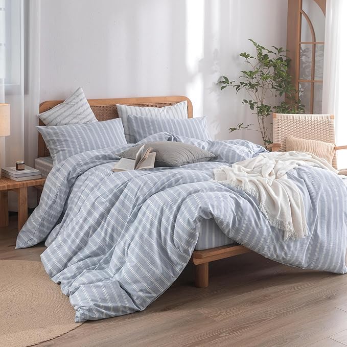Linen Duvet Cover Set - King - 3 Piece
