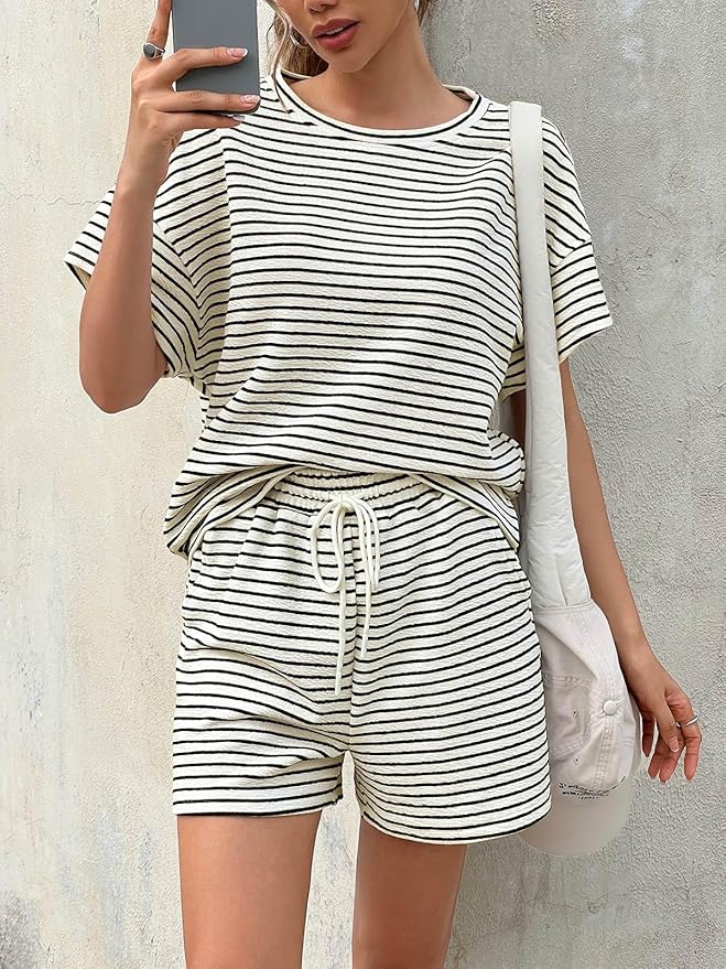 Shorts Pajama Set - Short Sleeve - 2 Piece