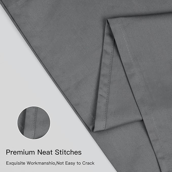 100% Cotton Pillowcase Set - King - 20 x 36 in - 2 Piece