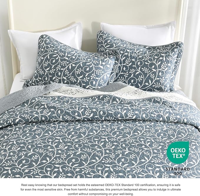100% Cotton Bedding Set - Queen - 3 Piece