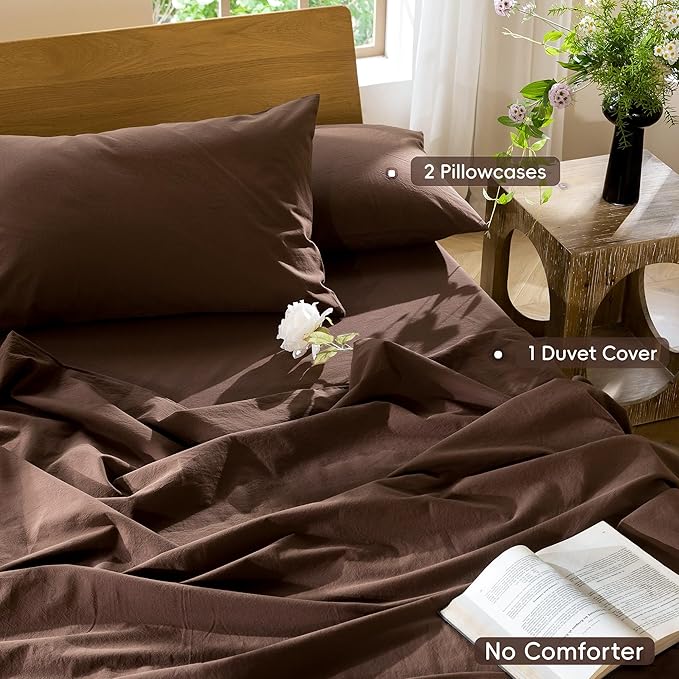 Linen Duvet Cover Set - Full