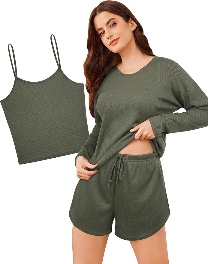 Shorts Pajama Set - Long Sleeve - 3 Piece