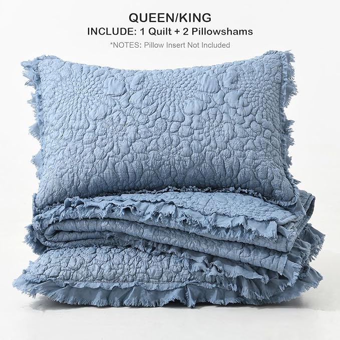 Microfiber Quilt Set - King - 3 Piece