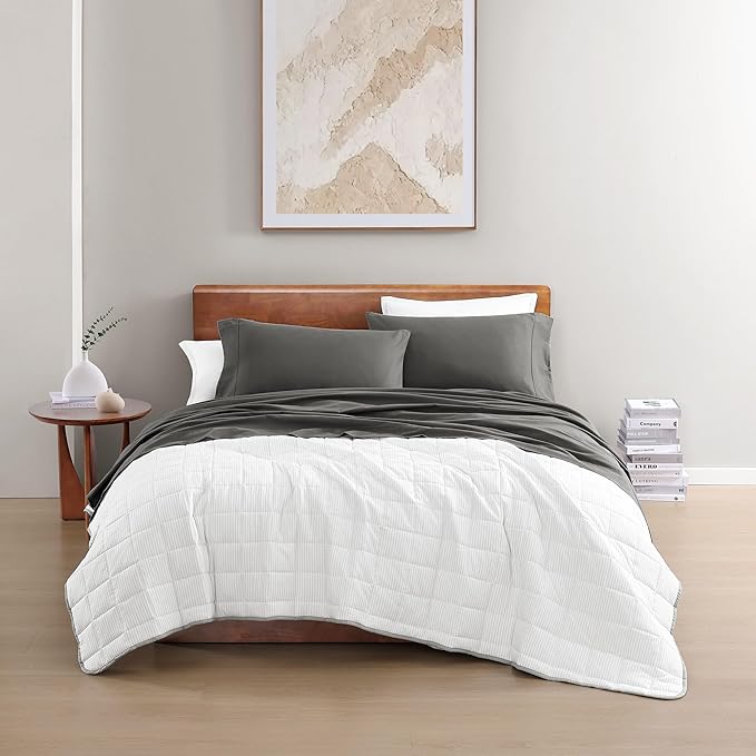 Linen Bed Sheet Set - King - 4 Piece