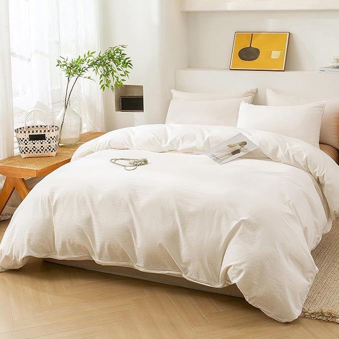 Linen Duvet Cover Set - King - 3 Piece