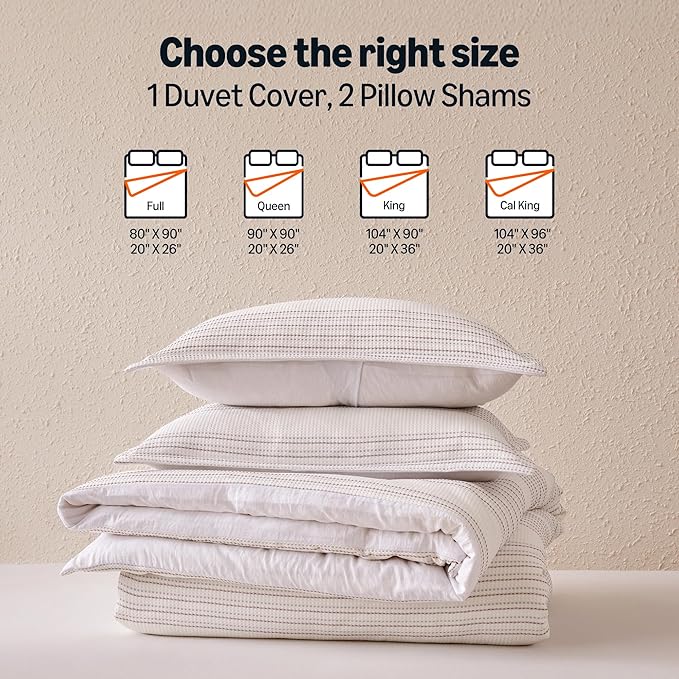 Microfiber Duvet Cover Set - Queen - 3 Piece