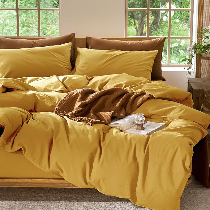 Linen Duvet Cover Set - Twin