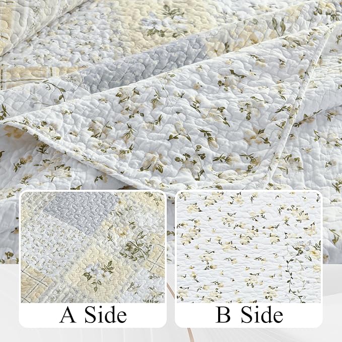 100% Cotton Bedding Set - California King - 3 Piece