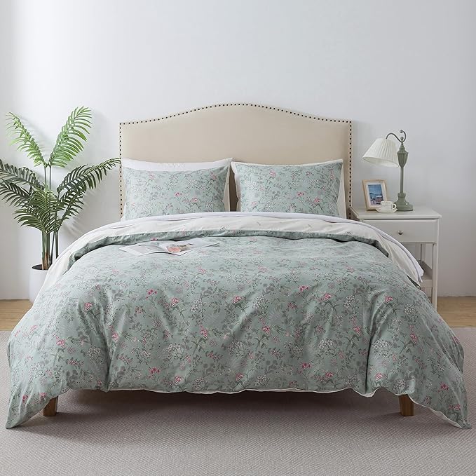 100% Cotton Duvet Cover Set - King - 3 Piece