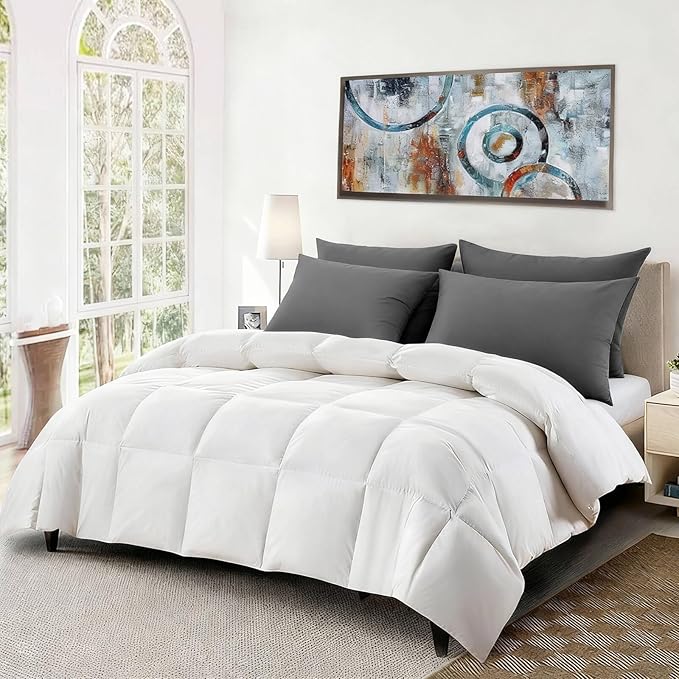Down Alternative Bed Pillow - King - 20 x 36 in - 2 Piece
