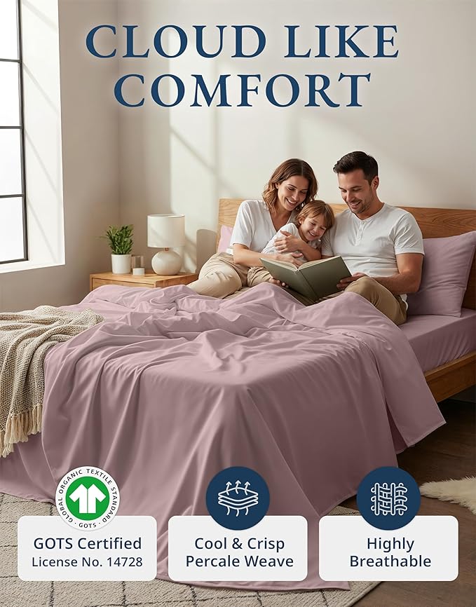 Linen Bed Sheet Set - King - 4 Piece