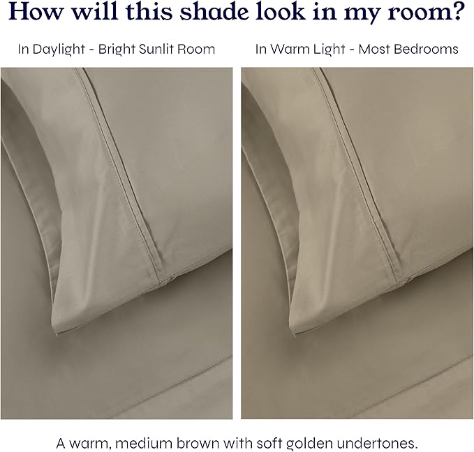 100% Cotton Bed Sheet Set - Split King - 5 Piece