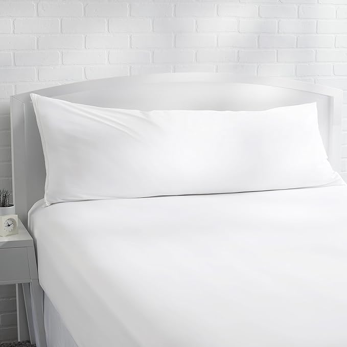 100% Cotton Hypoallergenic Pillow Protector - 55 x 21 in