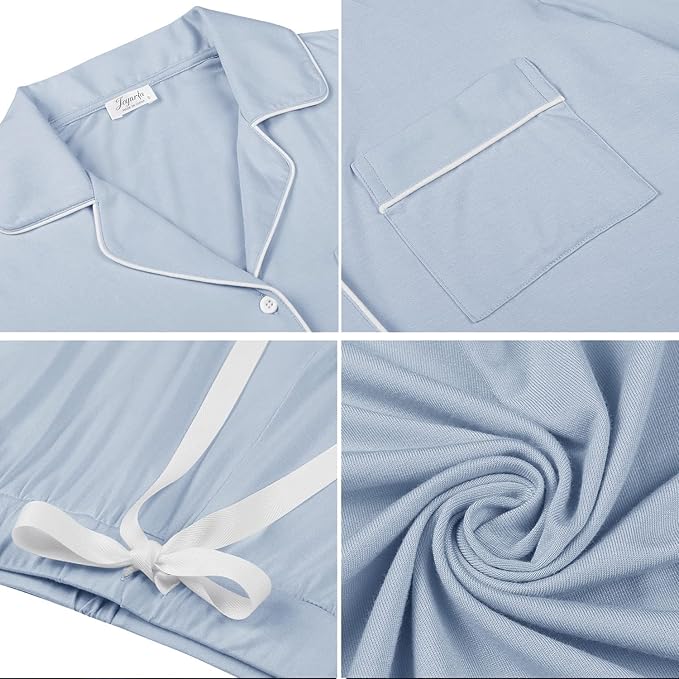 Women's Bamboo Cooling Pajama Set - Long Sleeve