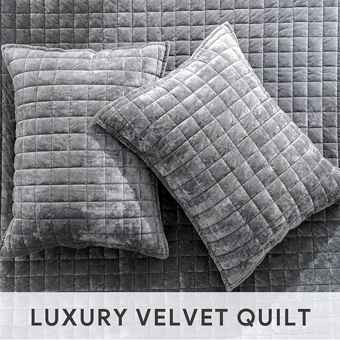 Velvet Quilt Set - Queen