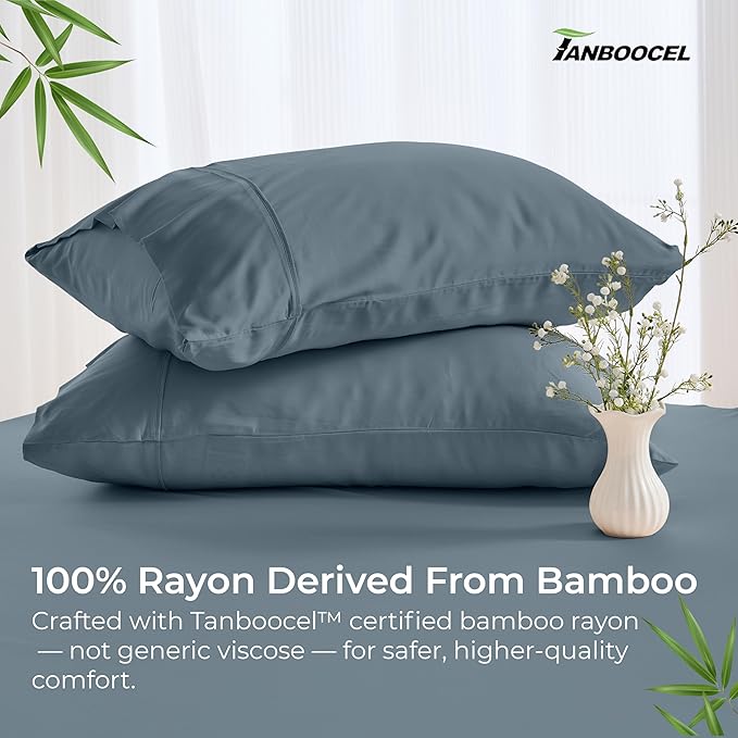 Bamboo Cooling Bed Sheet Set - King - 2 Pack