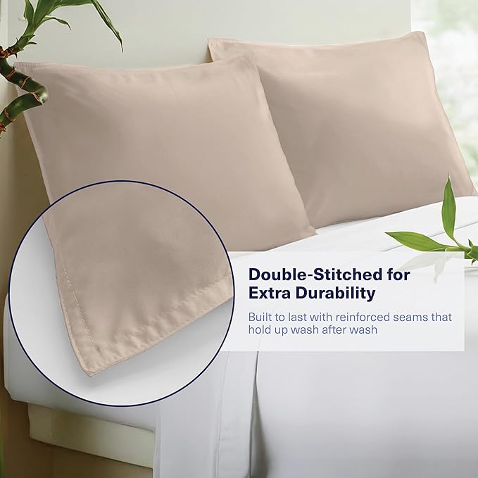 Bamboo Cooling Pillowcase Set - Standard - 2 Piece