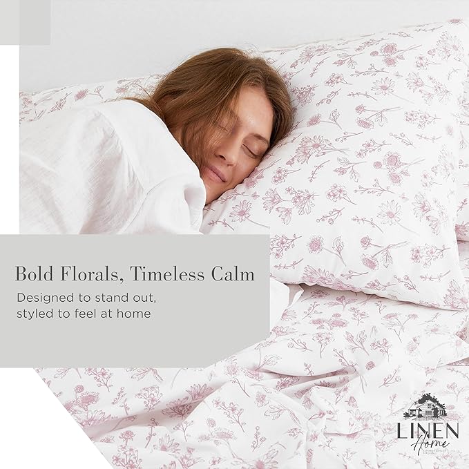 100% Cotton Bed Sheet Set - California King - 4 Piece