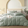 Linen Duvet Cover Set - Queen - 3 Piece