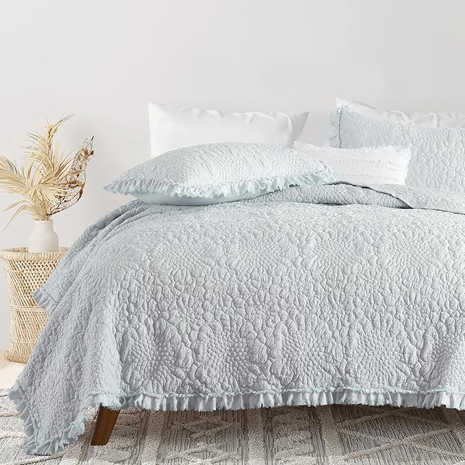 Microfiber Quilt Set - King - 3 Piece