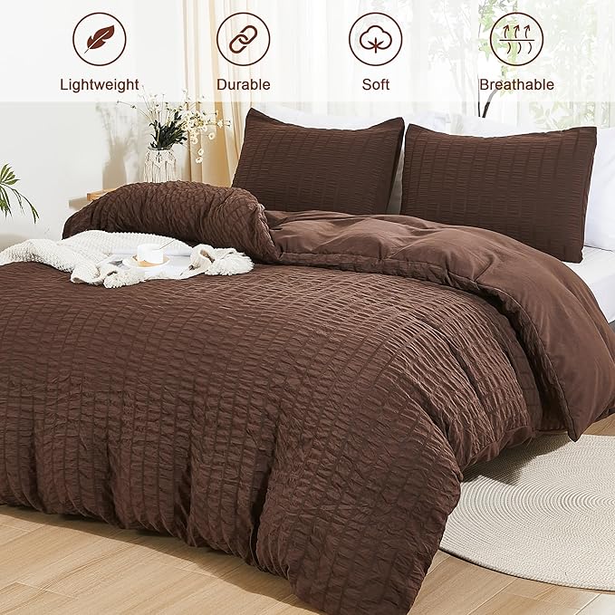 Microfiber Duvet Cover Set - King - 104 x 98 in - 3 Piece